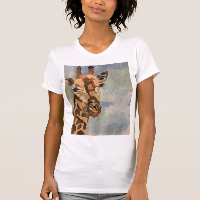 Sweet giraffe on tshirt (Front)