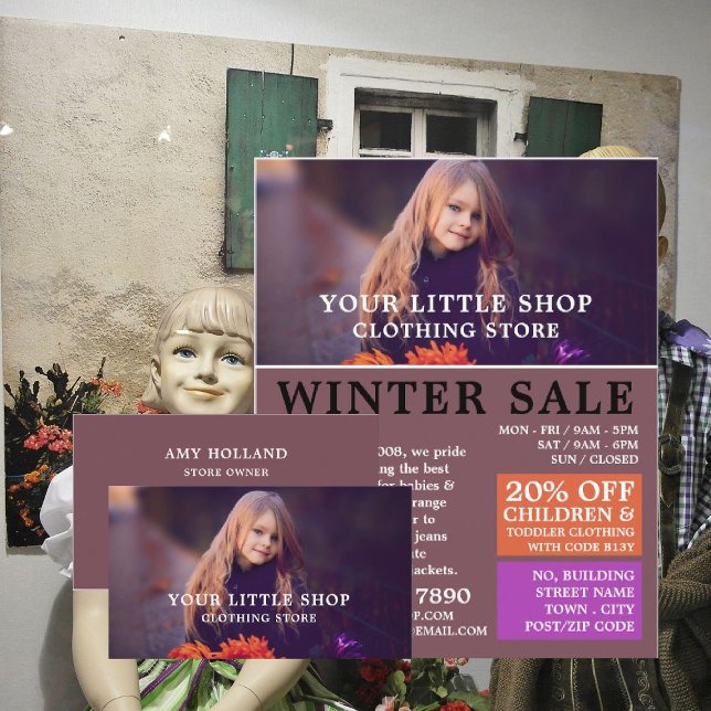 Sweet Girl, Children's Clothing Store Advertising Flyer (Creator Uploaded)