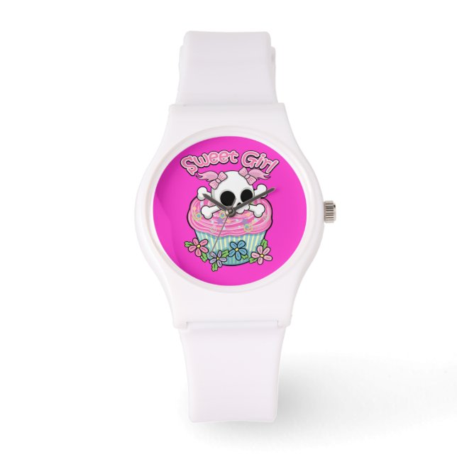 Sweet Girl Skull Watch (Front)