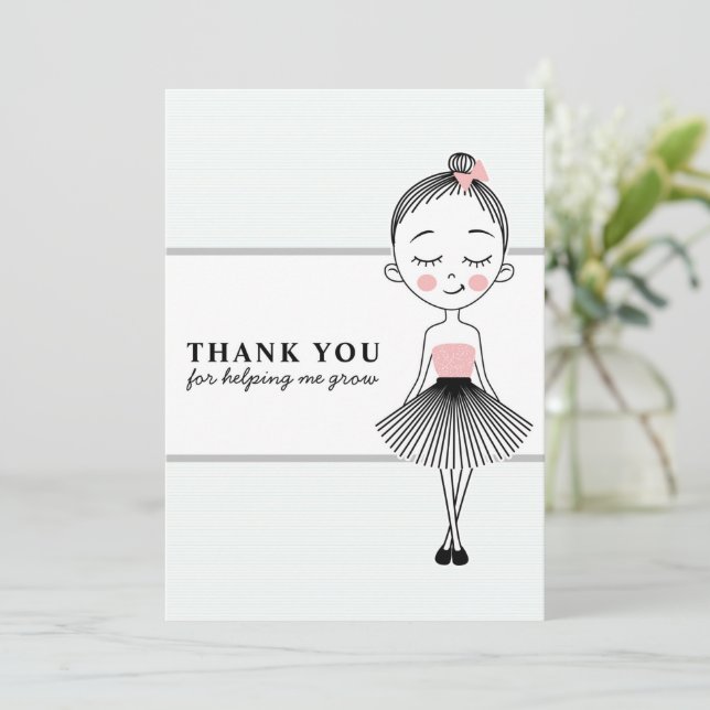 Sweet Girl Teacher Thank You (Standing Front)