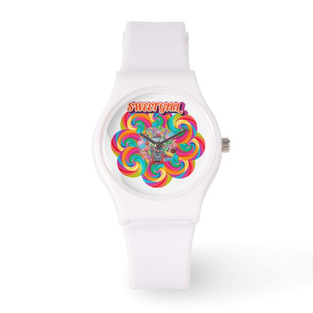 sweet girl watch Colorful Candy Style Watch (Front)