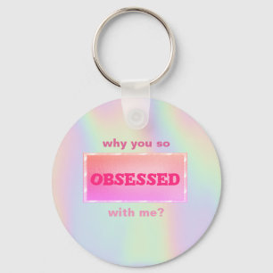 Sweet Girly Holographic  Key Ring