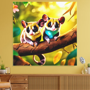 Sweet Glider Pair Design Canvas Print