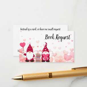 Sweet Gnome Baby Shower Book Request Enclosure Card
