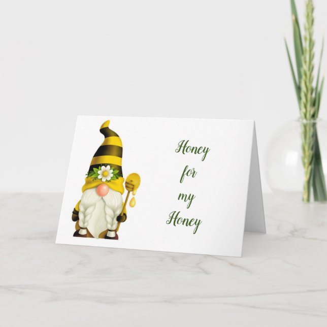 SWEET GNOMES SAY "I LOVE YOU" HOLIDAY CARD (Front)