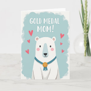 Sweet Gold Medal Mum Card