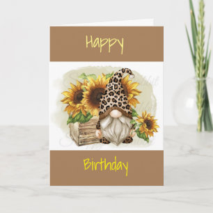 SWEET GOME SAYS "HAPPY BIRTHDAY" FROM "GNOME" CARD