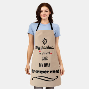 Sweet Grandma Cool Oma All-Over Print Apron