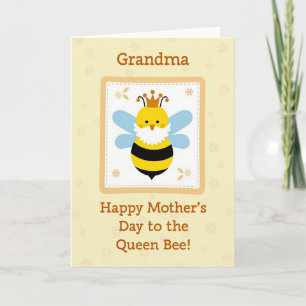 Sweet Grandma Queen Bee Day Card