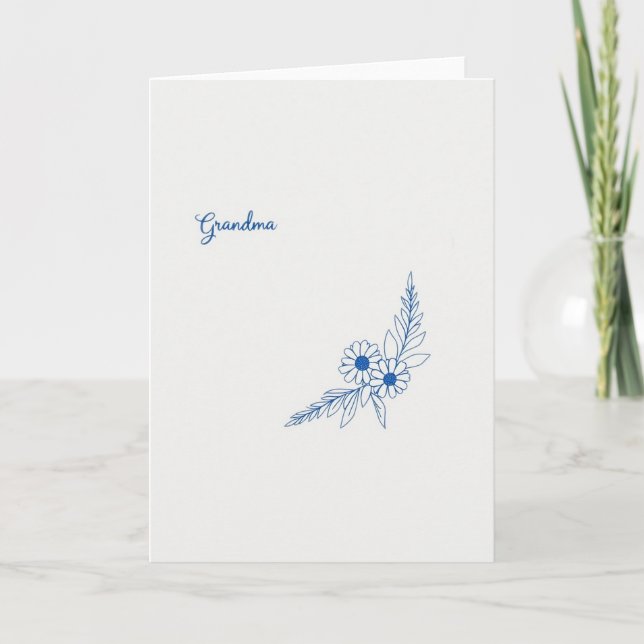 Sweet Grandmas Script Card (Front)