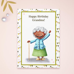 Sweet Grandmother Personalised Birthday Card