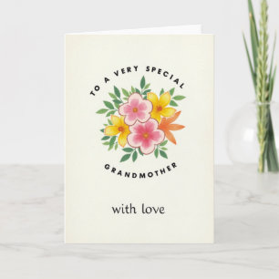 Sweet Grandmother With Love Card