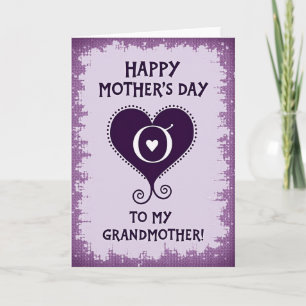 Sweet Grandmothers Day Heart Card