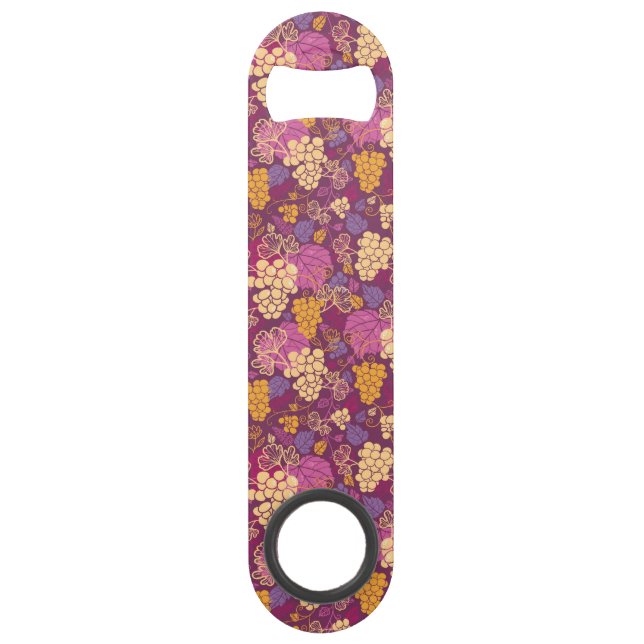 Sweet grape vines pattern background (Front)