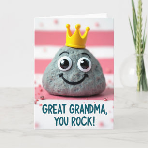 Sweet Great Grandma Pebble Card