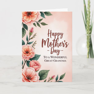 Sweet Great Grandmas Day Card