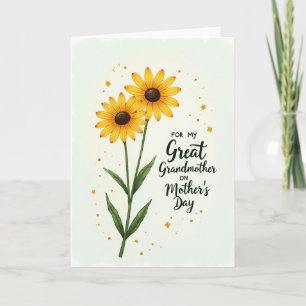 Sweet Great Grandmothers Day Card