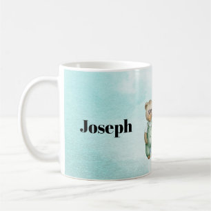 Sweet green baby bear baby coffee mug