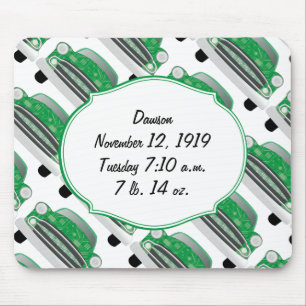 Sweet Green Baby Shower Stat Gifts Mouse Mat