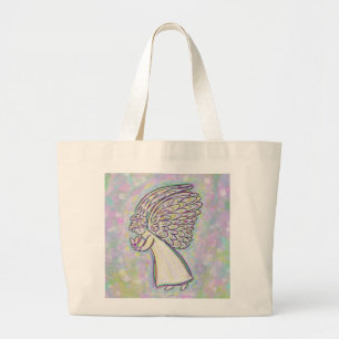 Sweet Guardian Angel Art Tote Bags