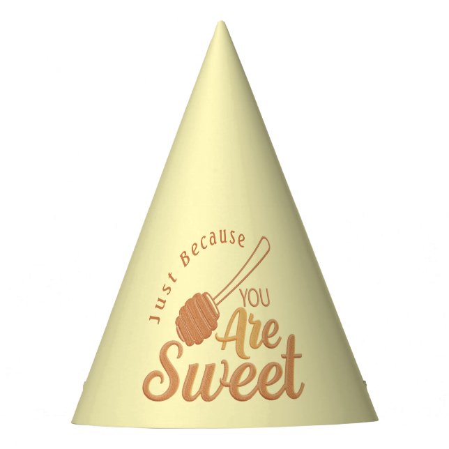Sweet Guest Accent in Honey Yellow Party Hat (Front)