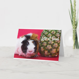 Sweet Guinea Pig Card