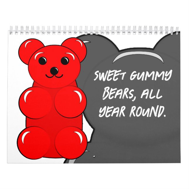 Sweet gummy bears, all year round calendar (Cover)