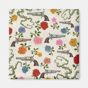 Sweet Guns and Roses Fridge Decoration Magnet