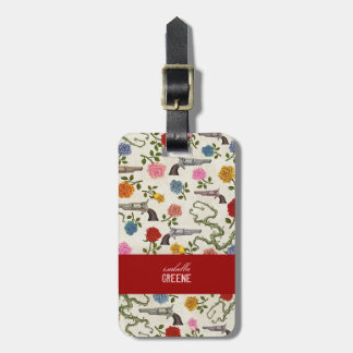 Sweet Guns and Roses Luggage Tag