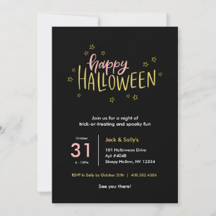 Sweet Halloween Party Invitation