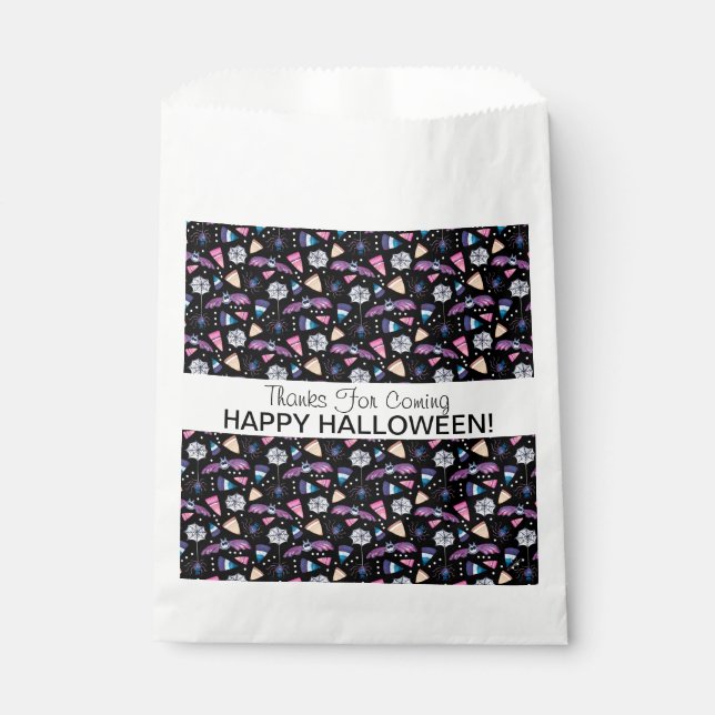 Sweet Halloween Personalised Party Favour Bags (Front)