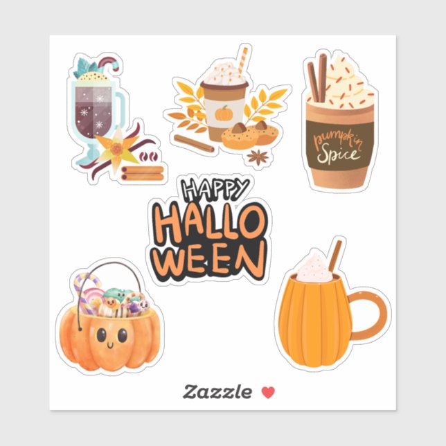 Sweet Halloween Stickers  (Sheet)