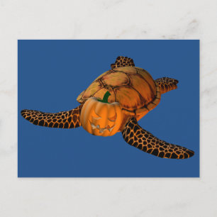 Sweet Halloween Tortoise Postcard