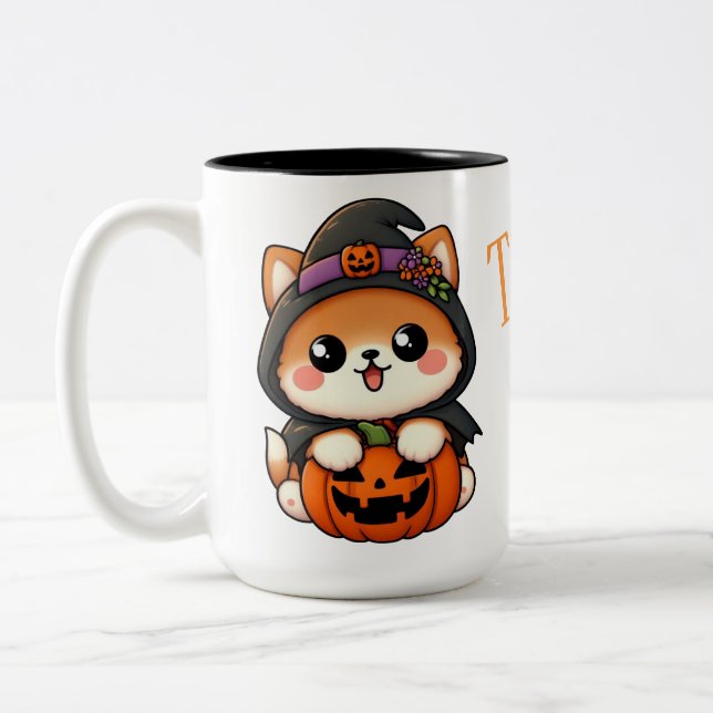 Sweet Halloween - Trick or Teat? mug (Left)