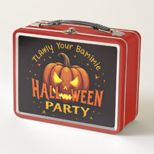 Sweet Halloween with You Metal Lunch Box