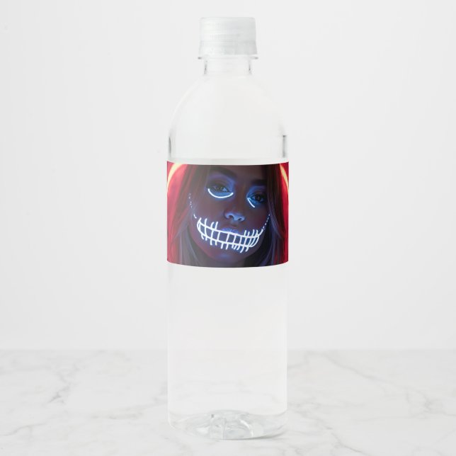 Sweet Halloween with You Water Bottle Label (Front)