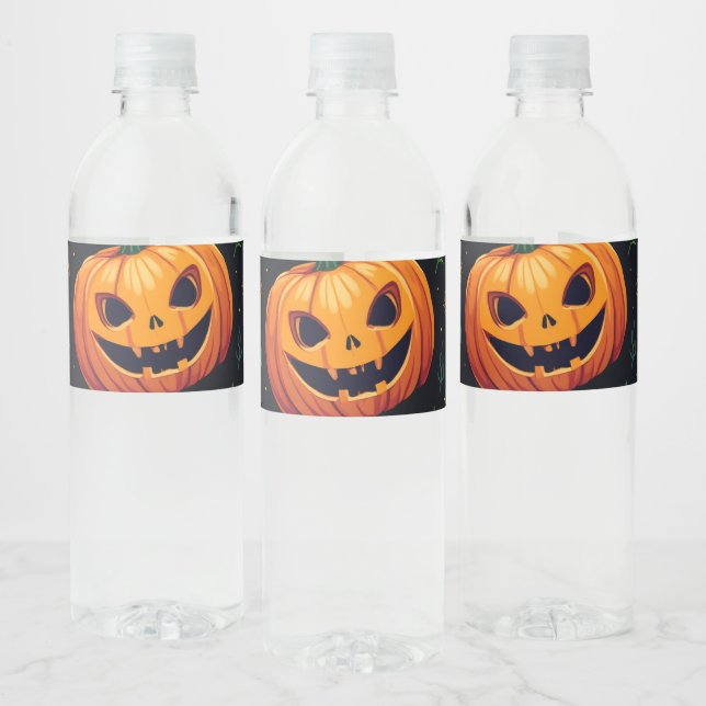 Sweet Halloween with You Water Bottle Label (Bottles)