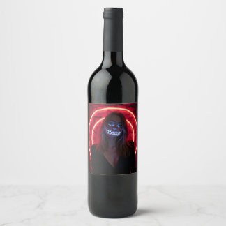 Sweet Halloween with You Wine Label