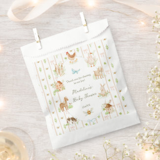 Sweet Handpainted Grandmillenial Farm Baby Shower Favour Bags