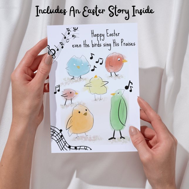 SWEET Happy Easter, even the birds sing greeting Card (SWEET Happy Easter, even the birds sing greeting Card)