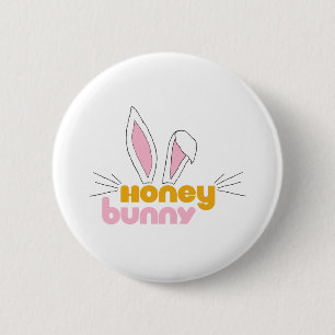 Sweet Happy Hunny Bunny Honey 6 Cm Round Badge