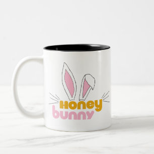 Sweet Happy Hunny Bunny Honey Two-Tone Coffee Mug