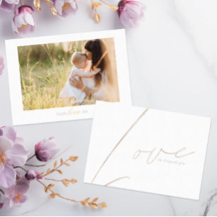 Sweet "Happy Love Day" Photo Card 