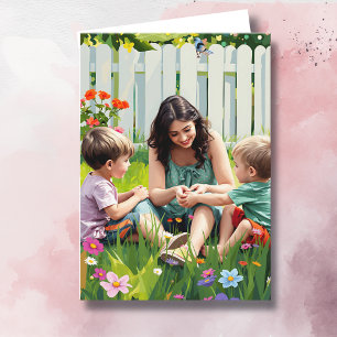 Sweet Happy Mother's Day Mum and Kids Card