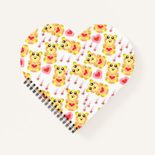 Sweet Heart Bear Nursery Pattern Notebook