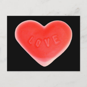 Sweet Heart Black postcard
