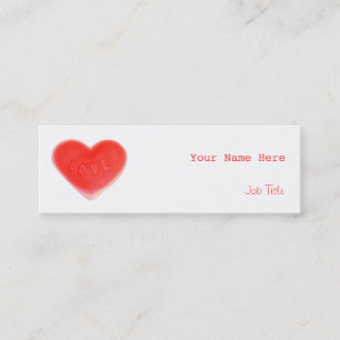 Sweet Heart business card skinny