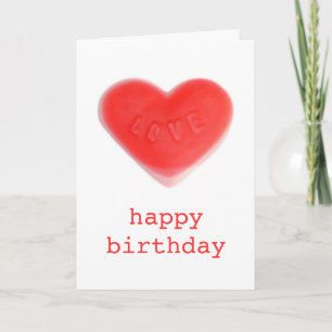 Sweet Heart 'happy birthday' card portrait