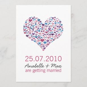 Sweet-Heart Informal Reception Invitation