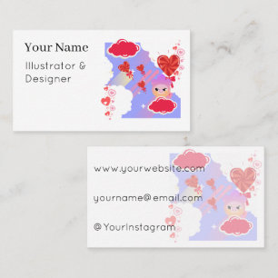 Sweet Heart Lollipop Sky Parade Business Card